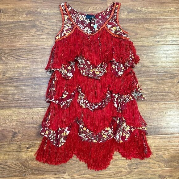 NWT Just Cavalli fringe floral dress - Picture 1 of 4